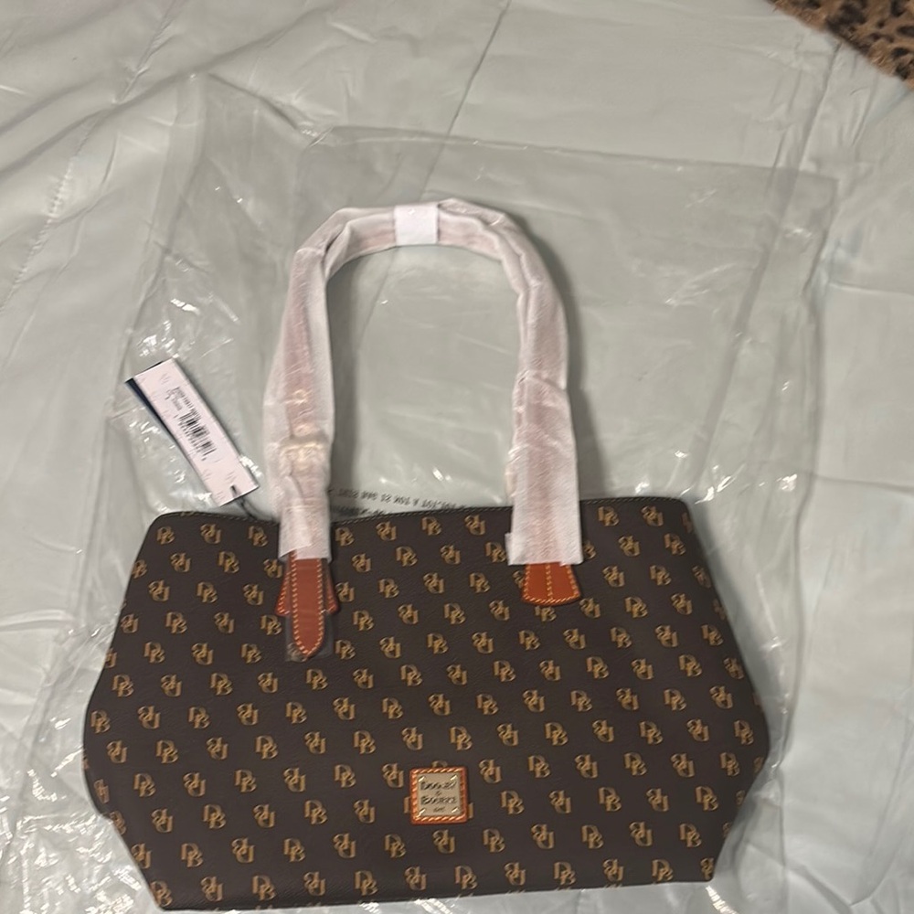 Dooney & Bourke Brown Monogram Tote Bag